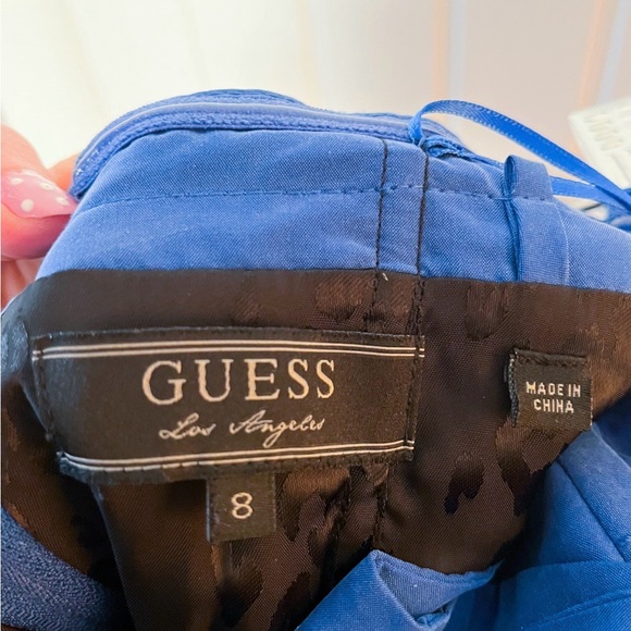 Guess Royal Blue Strapless Dress size 8 - Picture 4 of 4